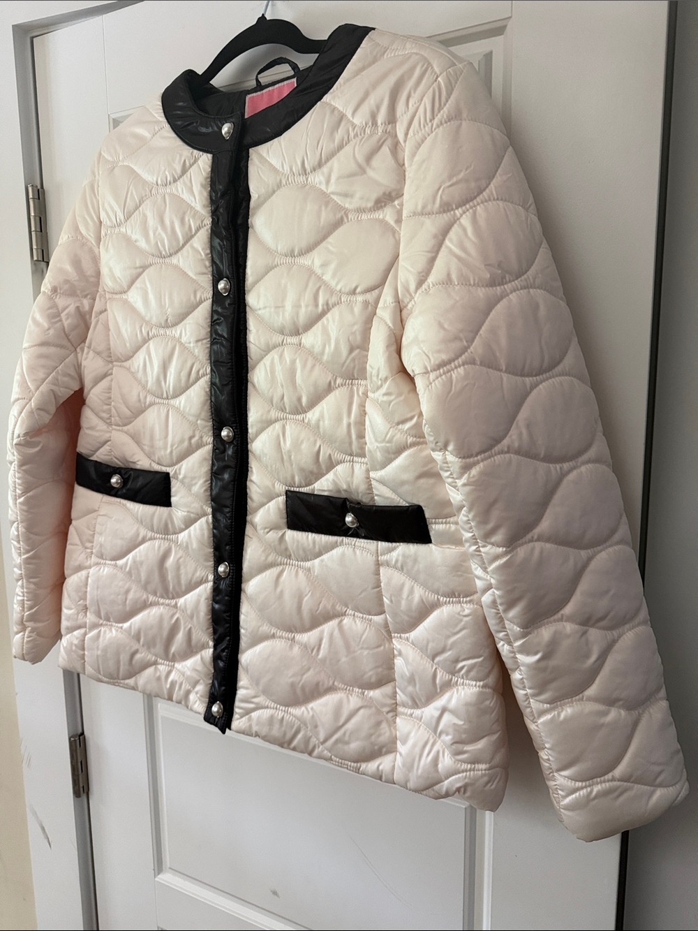 NWOT kate spade New York Quilted Jacket with Pearl Buttons - Picture 3 of 5